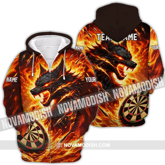 Unisex Shirt - Custom Darts 3D Shirt Zipper Hoodie / S T-shirt
