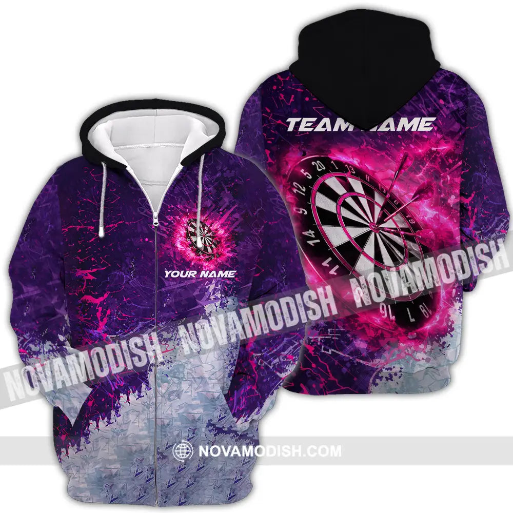 Unisex Shirt - Custom Darts 3D Shirt Zipper Hoodie / S T-shirt