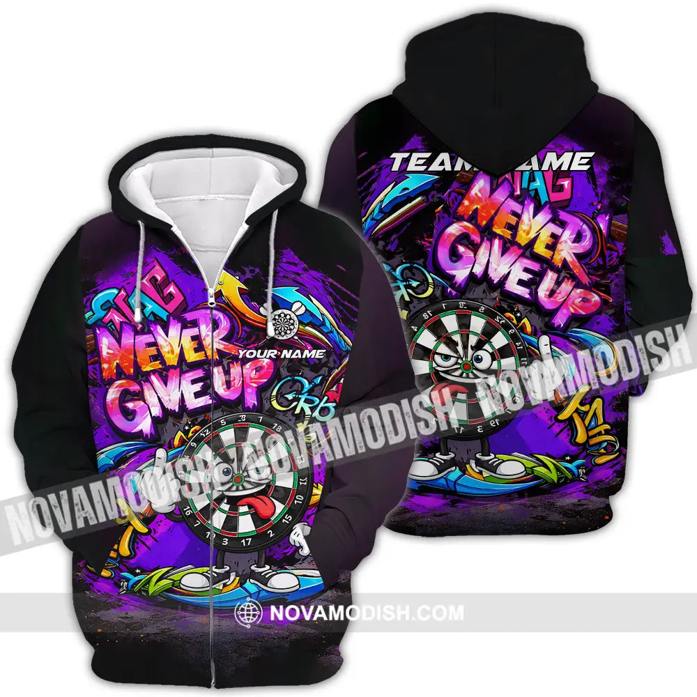 Unisex Shirt - Custom Darts 3D Shirt Zipper Hoodie / S T-shirt