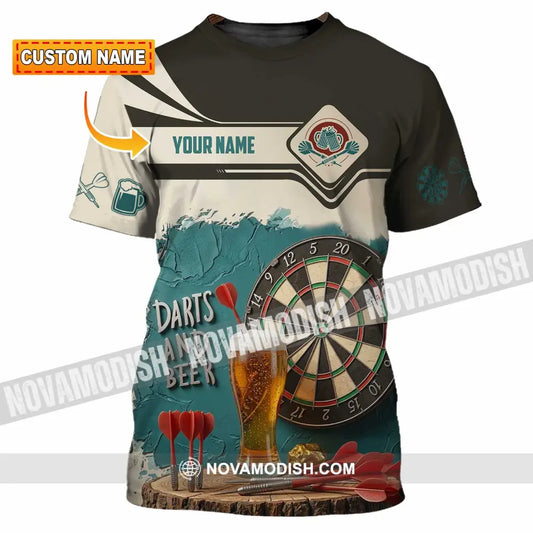 Unisex Shirt - Custom Darts And Beer 3D Shirt T-shirt