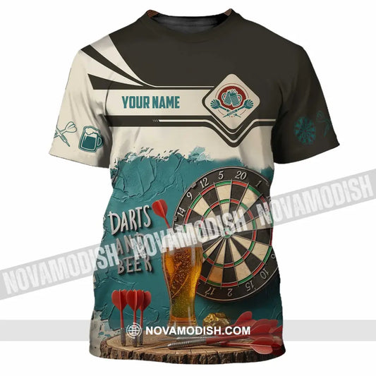 Unisex Shirt - Custom Darts And Beer 3D Shirt T-Shirt / S T-shirt