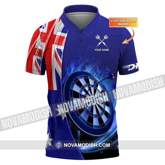 Unisex Shirt Custom Darts Hoodie Team T-Shirt Gift For Players Polo / S