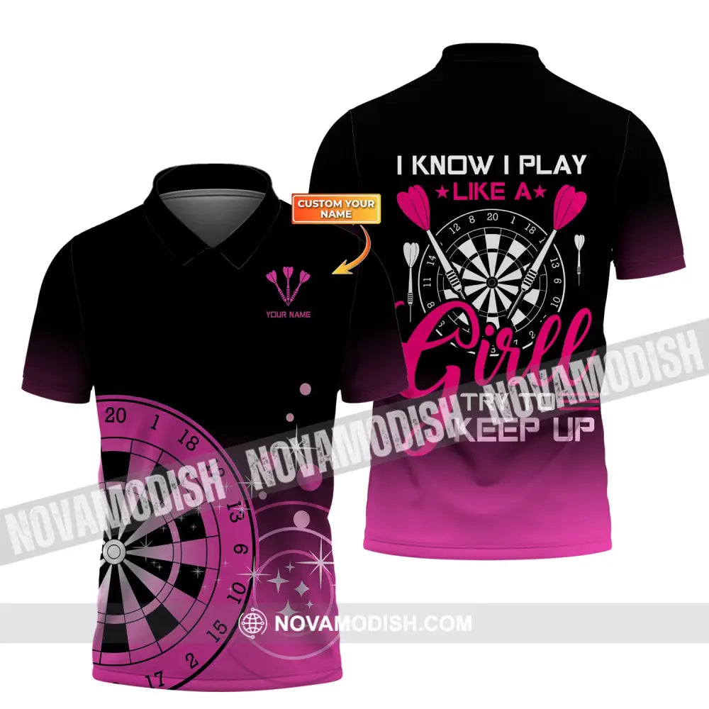 Unisex Shirt Custom Darts Polo Hoodie Team T-Shirt Gift For Players / S