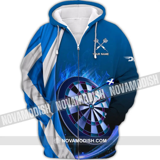Unisex Shirt Custom Darts Polo Hoodie Team T-Shirt Gift For Players Zipper / S