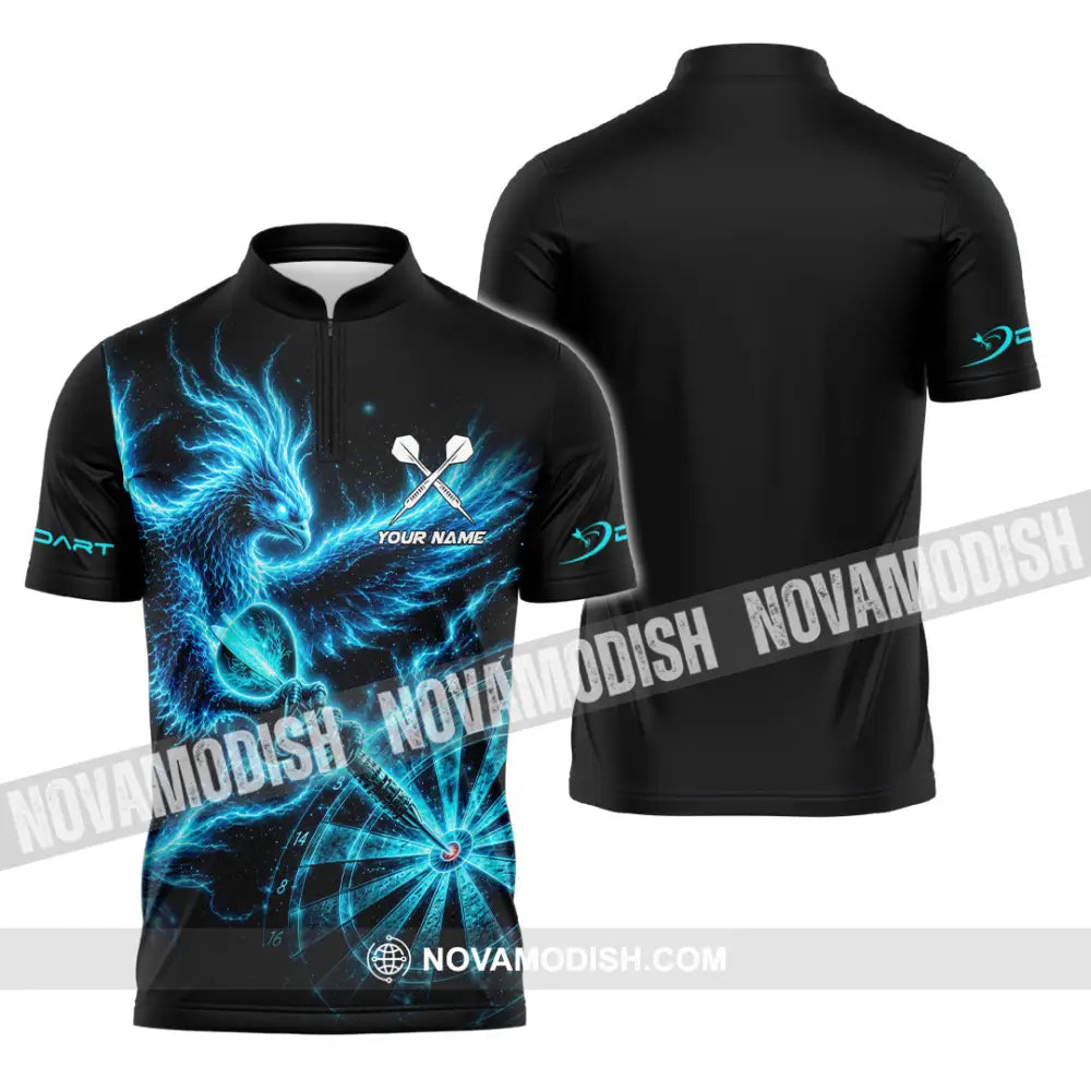 Unisex Shirt - Custom Darts Shirt - Zipper Polo Shirt / S - T-shirt