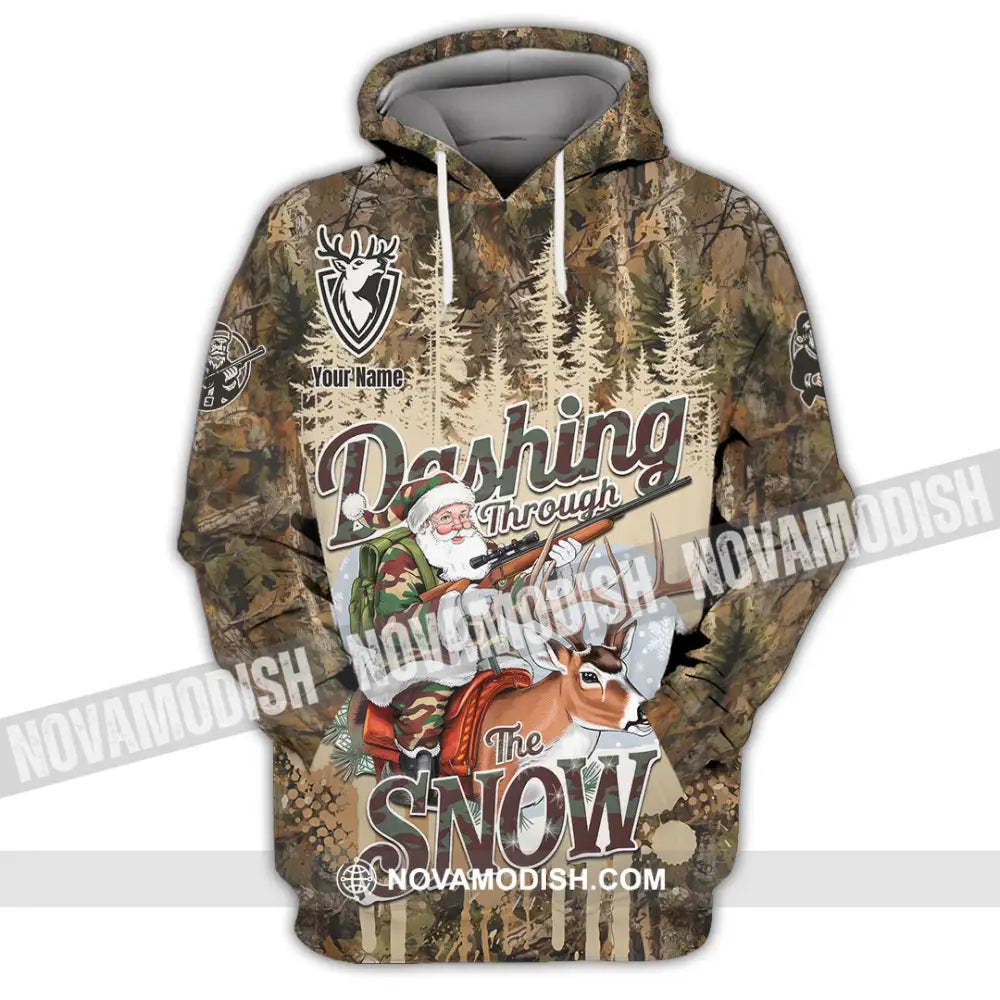 Unisex Shirt - Custom Dashing Through The Snow Shirt Hoodie / S T-shirt