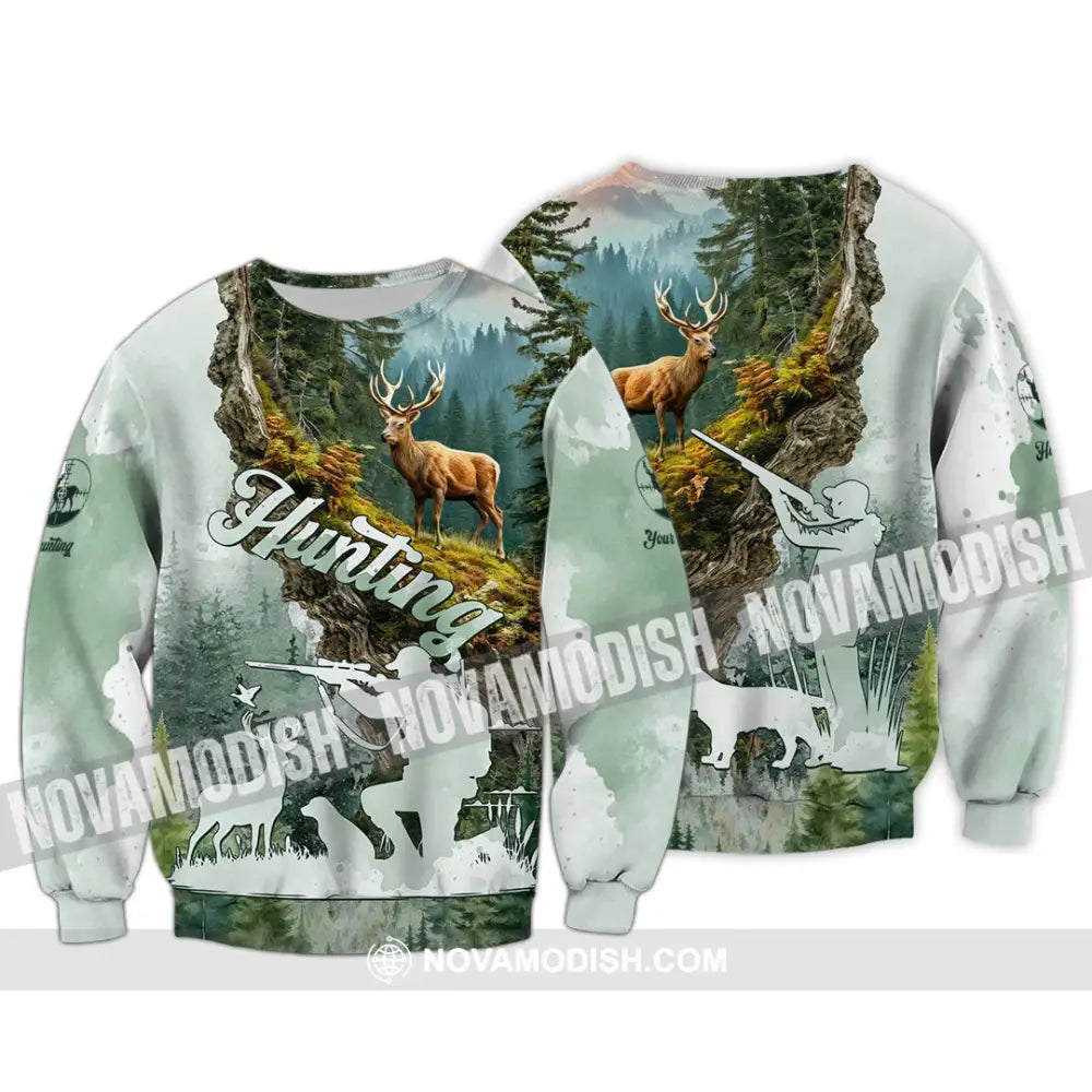 Unisex Shirt - Custom Deer Hunting Shirt Long Sleeve / S T-shirt