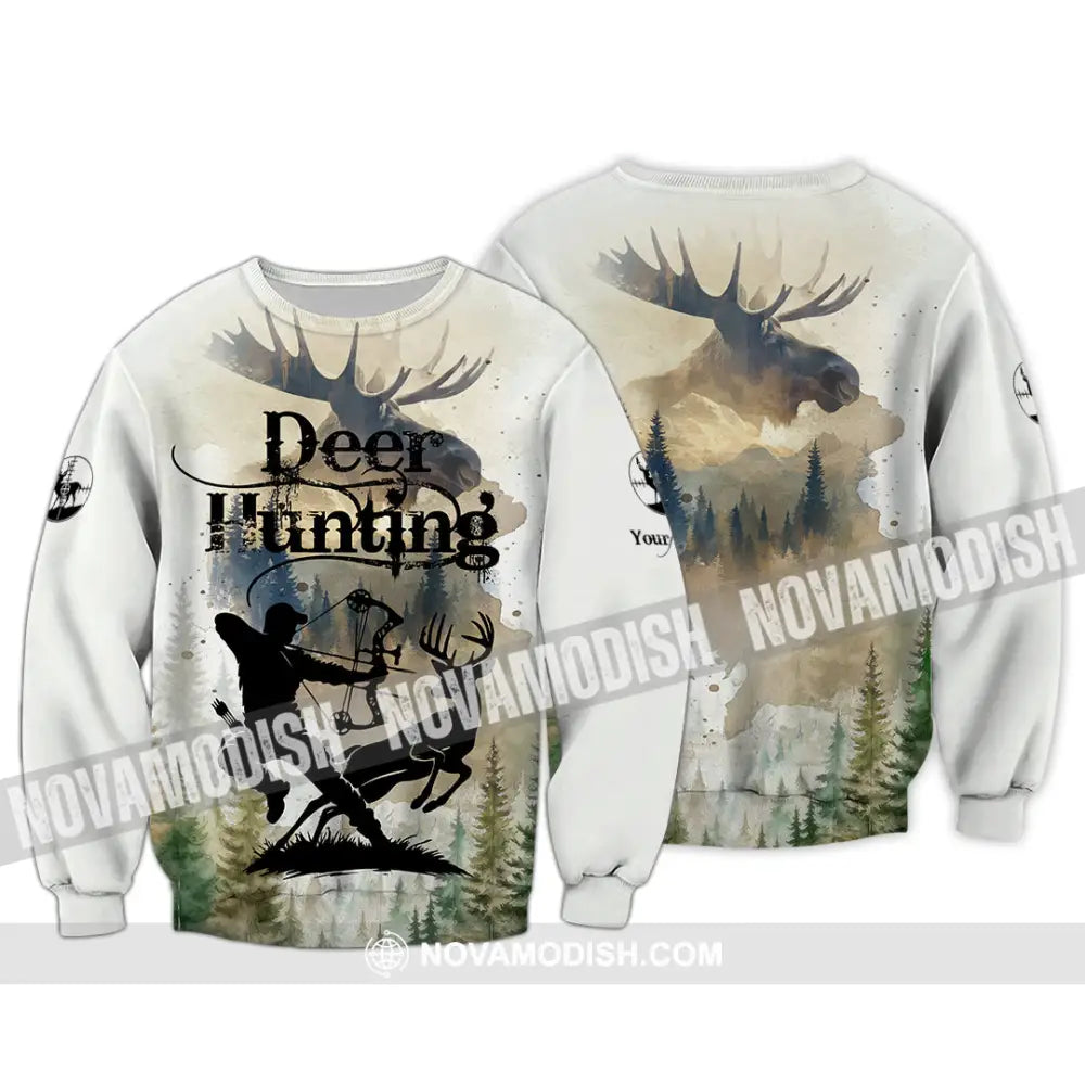 Unisex Shirt - Custom Deer Hunting Shirt Long Sleeve / S T-shirt