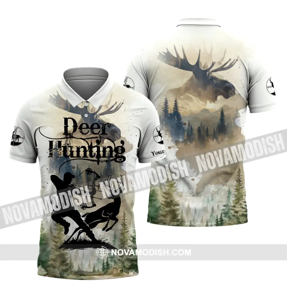 Unisex Shirt - Custom Deer Hunting Shirt Polo Shirt / S T-shirt
