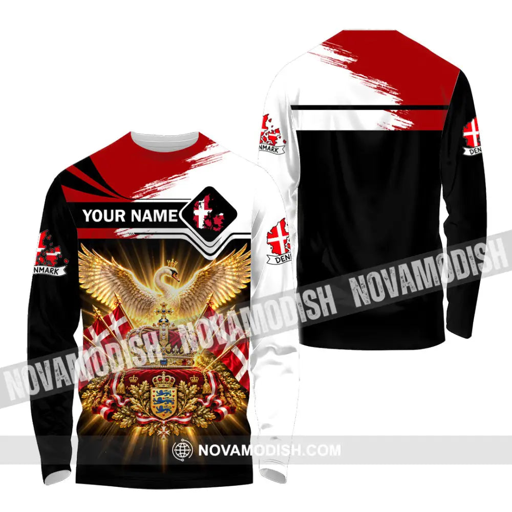 Unisex Shirt - Custom Denmark Shirt - Long Sleeve Shirt / S - T-shirt