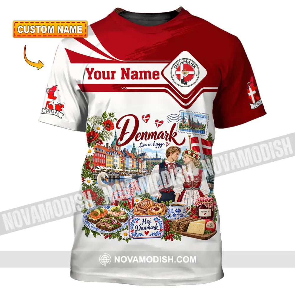 Unisex Shirt - Custom Denmark Shirt - T-shirt