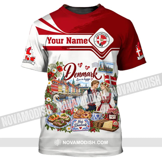 Unisex Shirt - Custom Denmark Shirt - T-Shirt / S - T-shirt