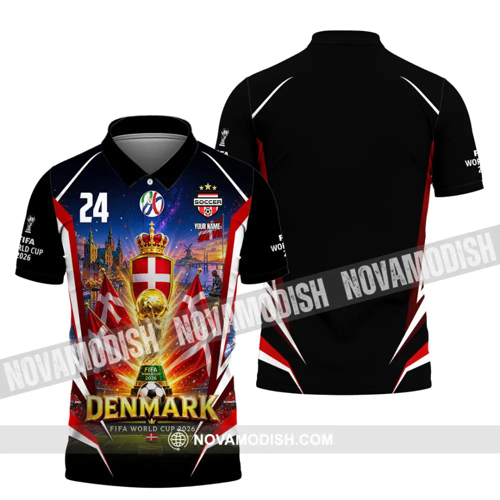 Unisex Shirt - Custom Denmark World Cup 2026 Shirt - Polo Shirt / S - T-shirt