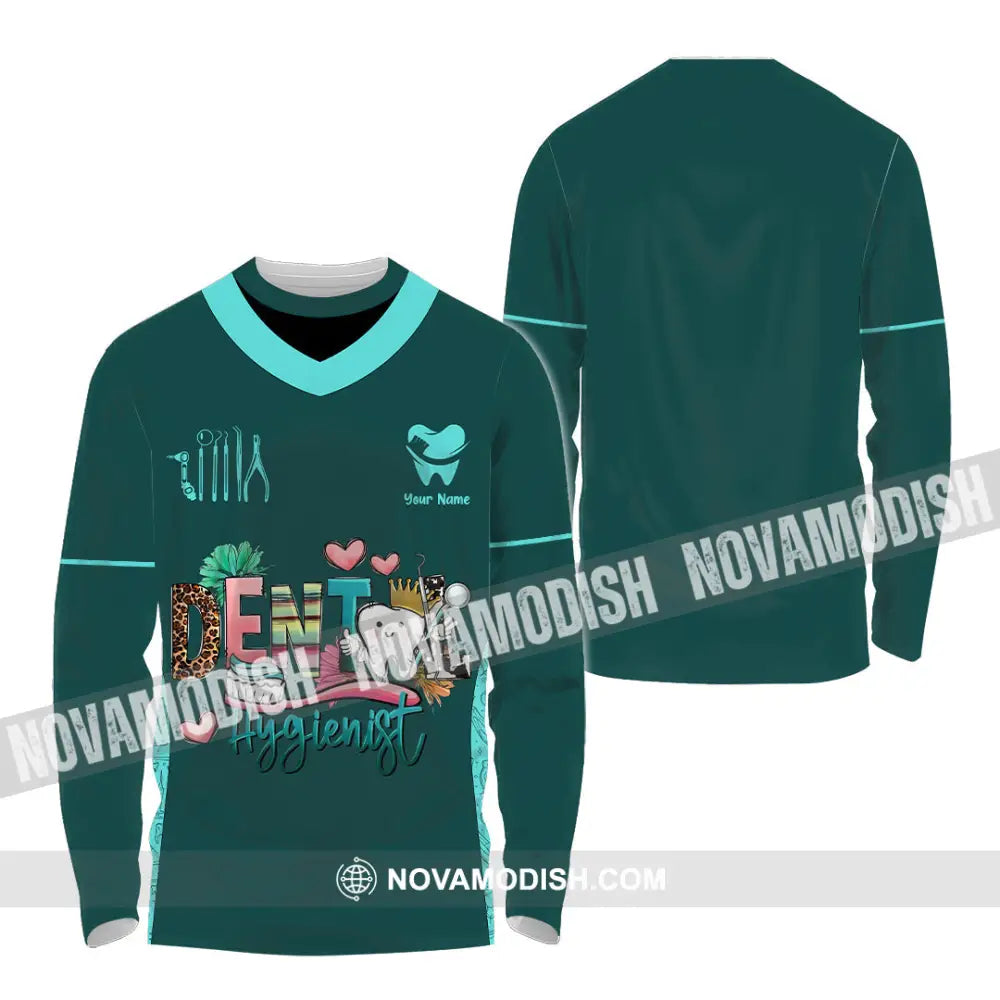 Unisex Shirt - Custom Dental Hygienist Shirt - Long Sleeve Shirt / S - T-shirt