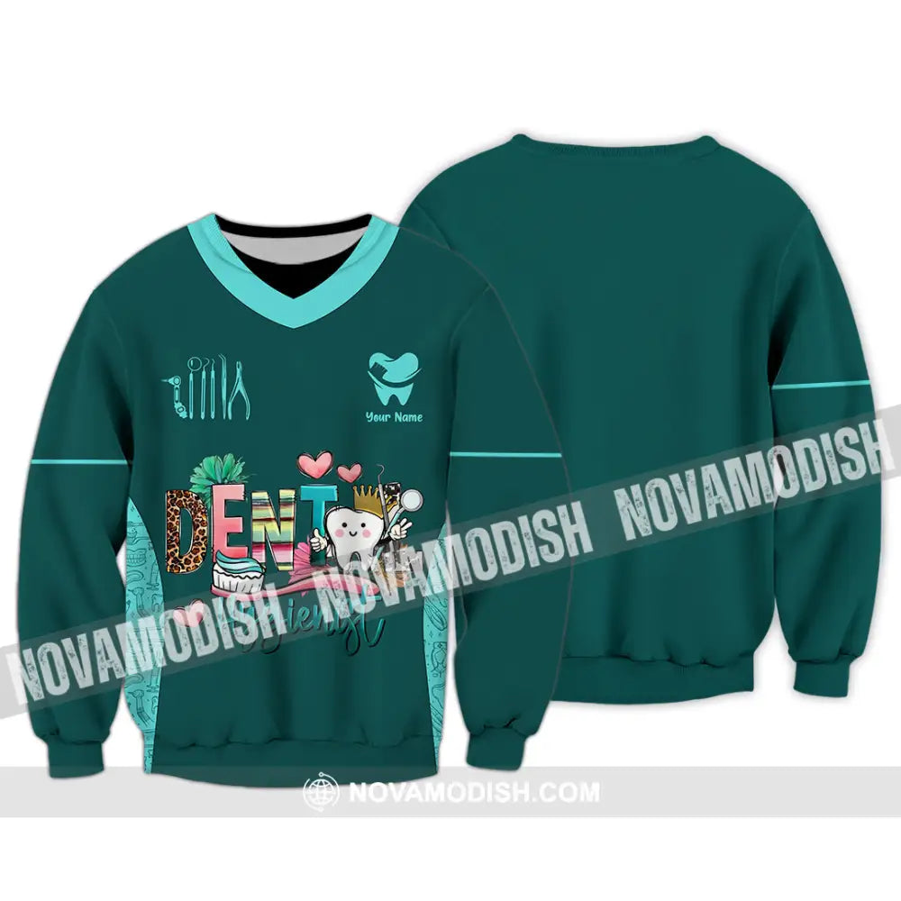 Unisex Shirt - Custom Dental Hygienist Shirt - Long Sleeve / S - T-shirt