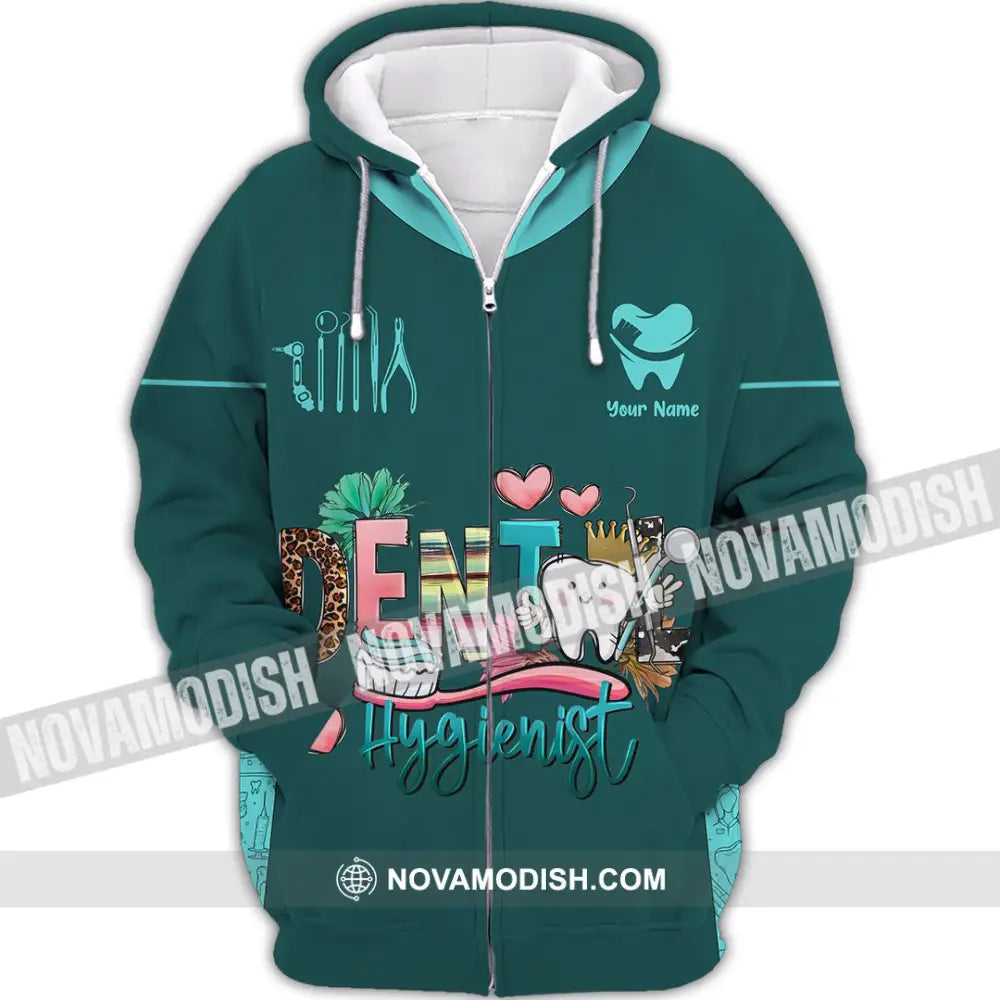 Unisex Shirt - Custom Dental Hygienist Shirt - Zipper Hoodie / S - T-shirt