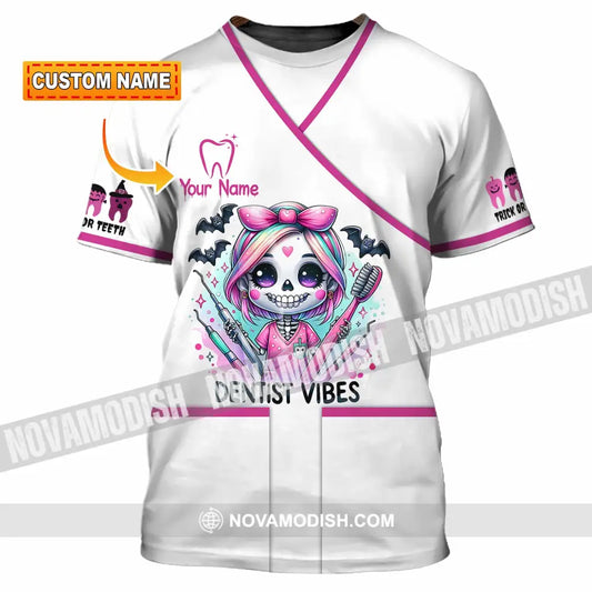 Unisex Shirt - Custom Dentist Halloween Vibes Shirt T-shirt
