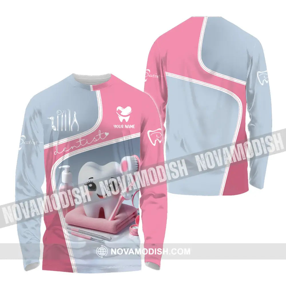 Unisex Shirt - Custom Dentist Shirt - Long Sleeve Shirt / S - T-shirt