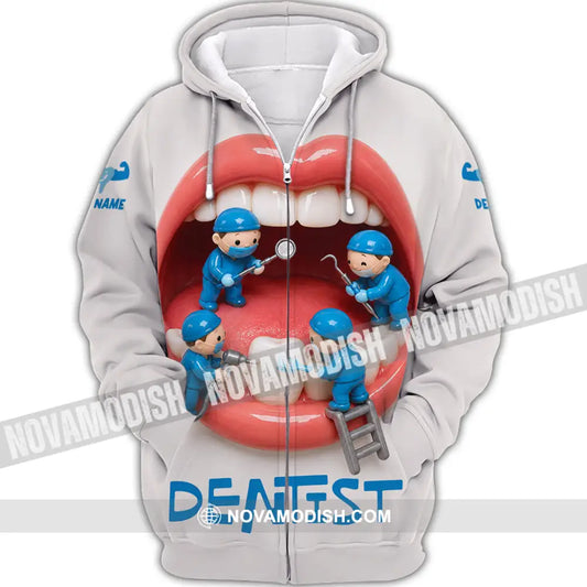 Unisex Shirt - Custom Dentist Shirt - Zipper Hoodie / S - T-shirt