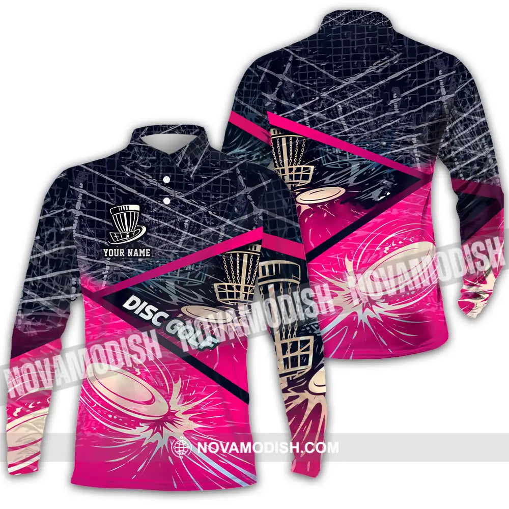 Unisex Shirt - Custom Disc Golf 3D Shirt Long Sleeve Polo / S T-shirt