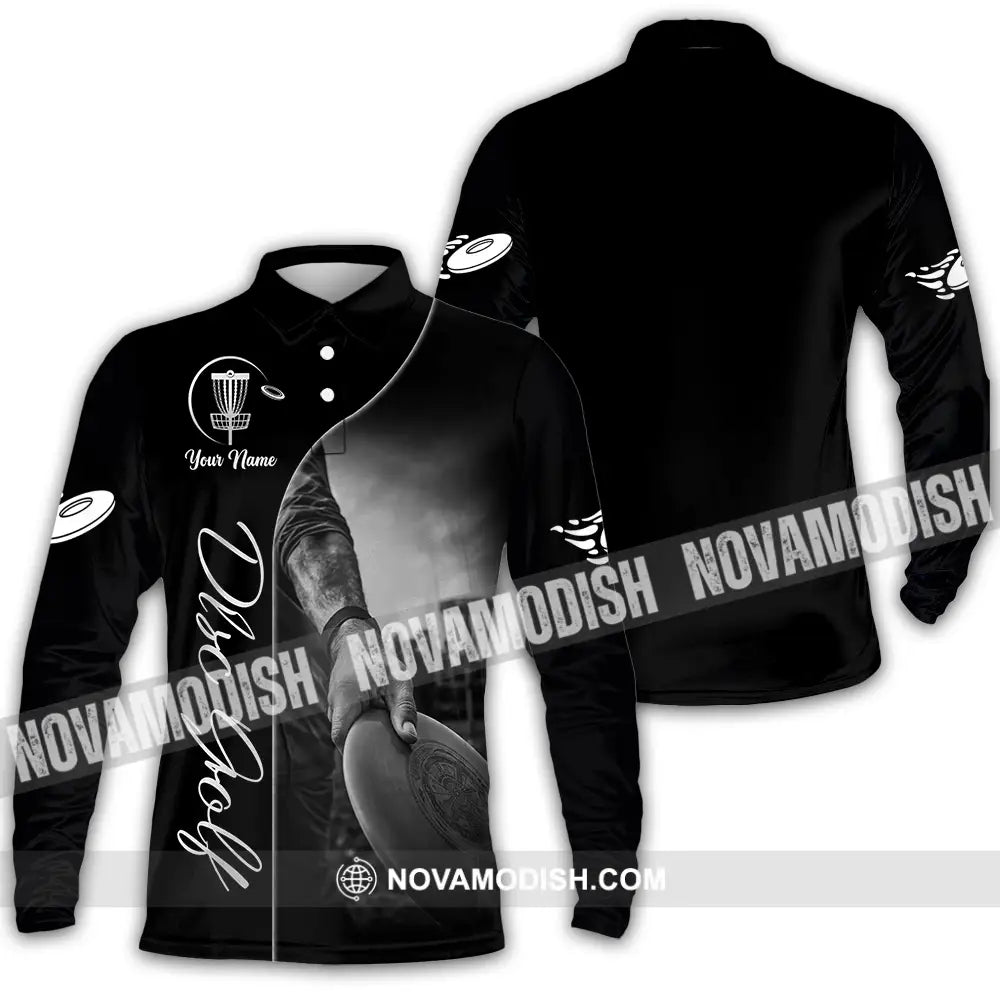 Unisex Shirt - Custom Disc Golf 3D Shirt - Long Sleeve Polo / S - T-shirt
