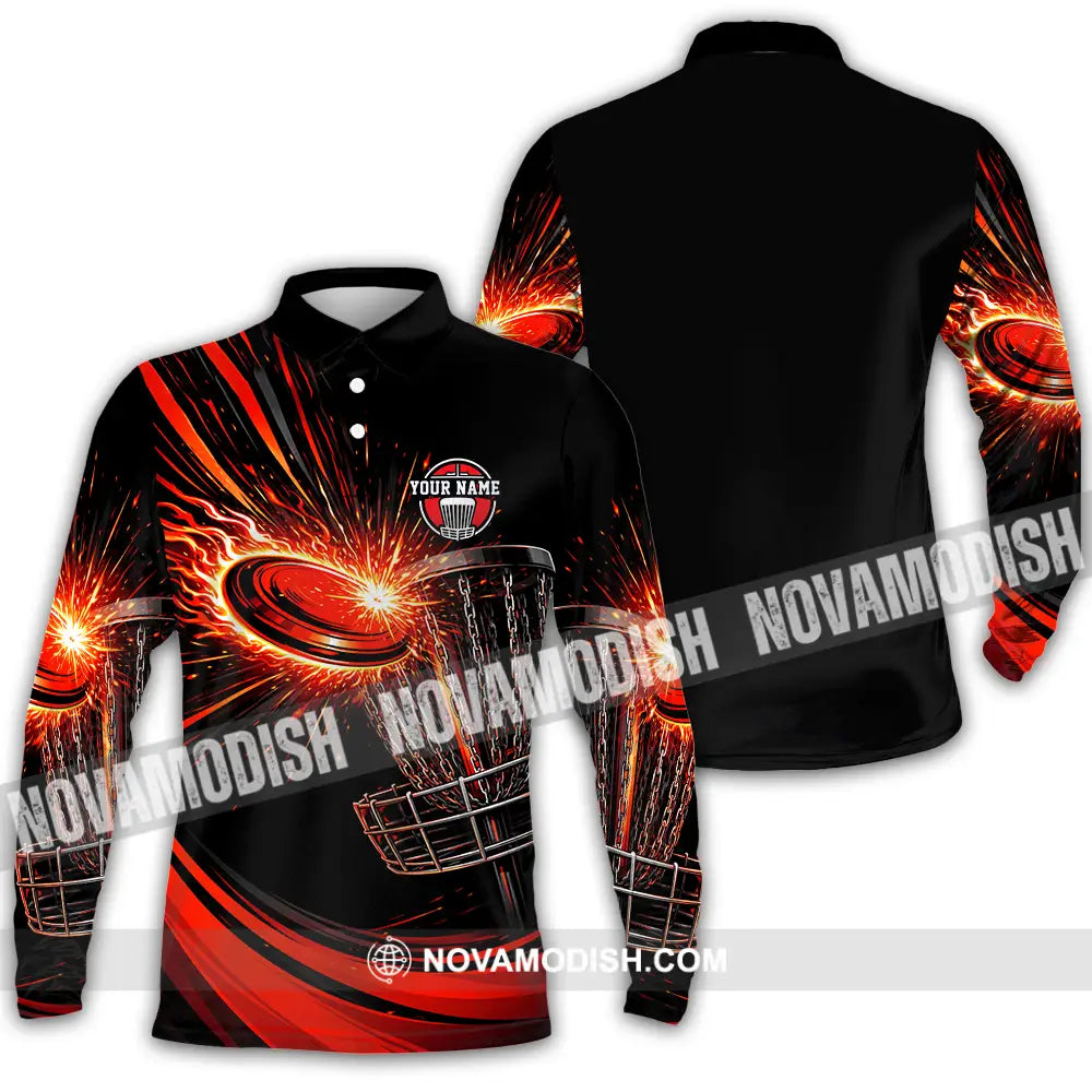 Unisex Shirt - Custom Disc Golf 3D Shirt Long Sleeve Polo / S T-shirt