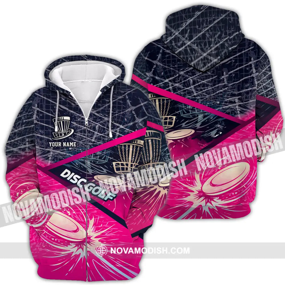 Unisex Shirt - Custom Disc Golf 3D Shirt Zipper Hoodie / S T-shirt