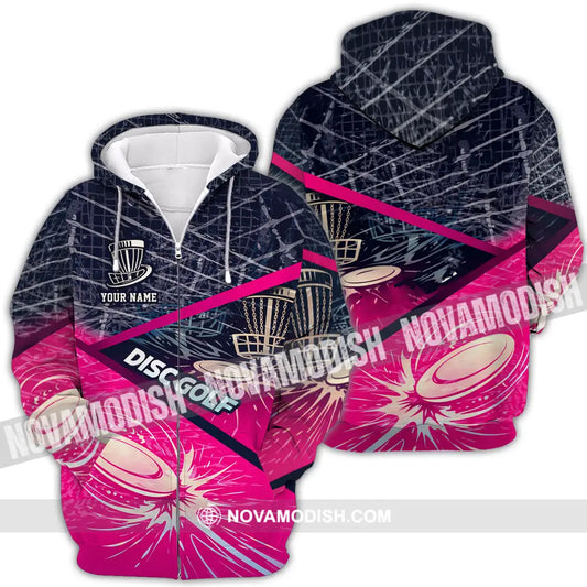 Unisex Shirt - Custom Disc Golf 3D Shirt Zipper Hoodie / S T-shirt