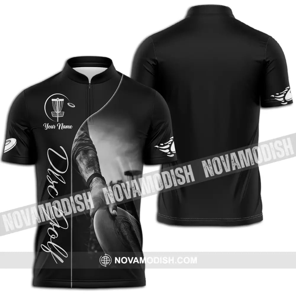 Unisex Shirt - Custom Disc Golf 3D Shirt - Zipper Polo Shirt / S - T-shirt
