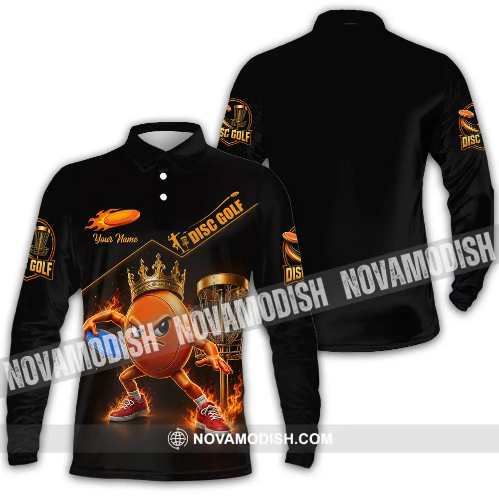 Unisex Shirt - Custom Disc Golf Shirt - Long Sleeve Polo / S - T-shirt