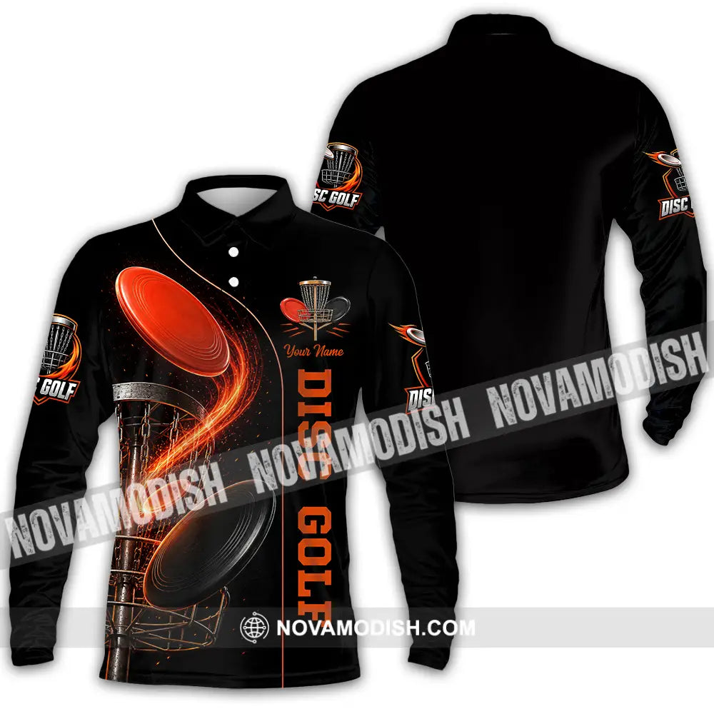 Unisex Shirt - Custom Disc Golf Shirt - Long Sleeve Polo / S - T-shirt