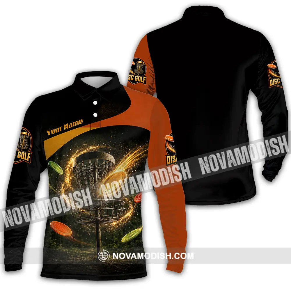 Unisex Shirt - Custom Disc Golf Shirt - Long Sleeve Polo / S - T-shirt