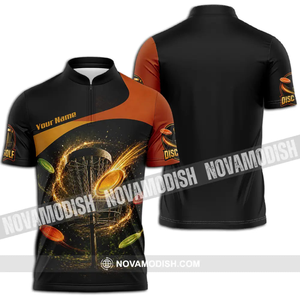 Unisex Shirt - Custom Disc Golf Shirt - Zipper Polo Shirt / S - T-shirt