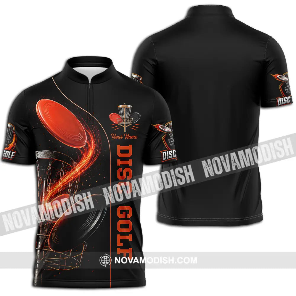 Unisex Shirt - Custom Disc Golf Shirt - Zipper Polo Shirt / S - T-shirt
