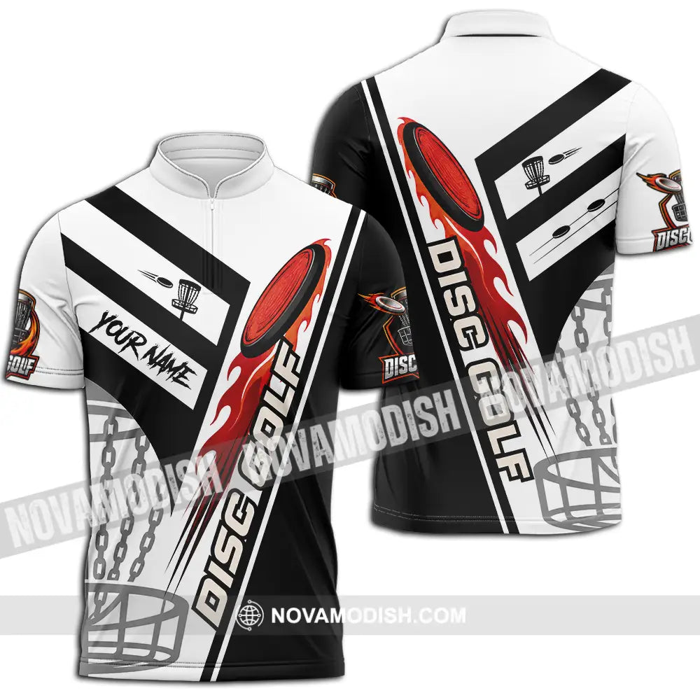 Unisex Shirt - Custom Disc Golf Shirt - Zipper Polo Shirt / S - T-shirt