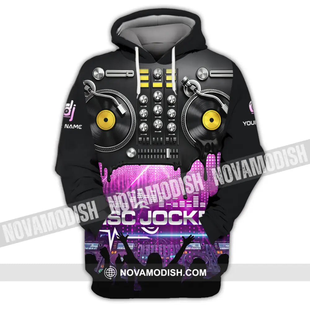Unisex Shirt - Custom Disc Jockey 3D Shirt Hoodie / S T-shirt