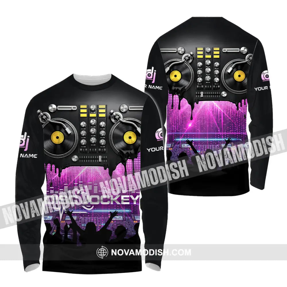 Unisex Shirt - Custom Disc Jockey 3D Shirt Long Sleeve Shirt / S T-shirt