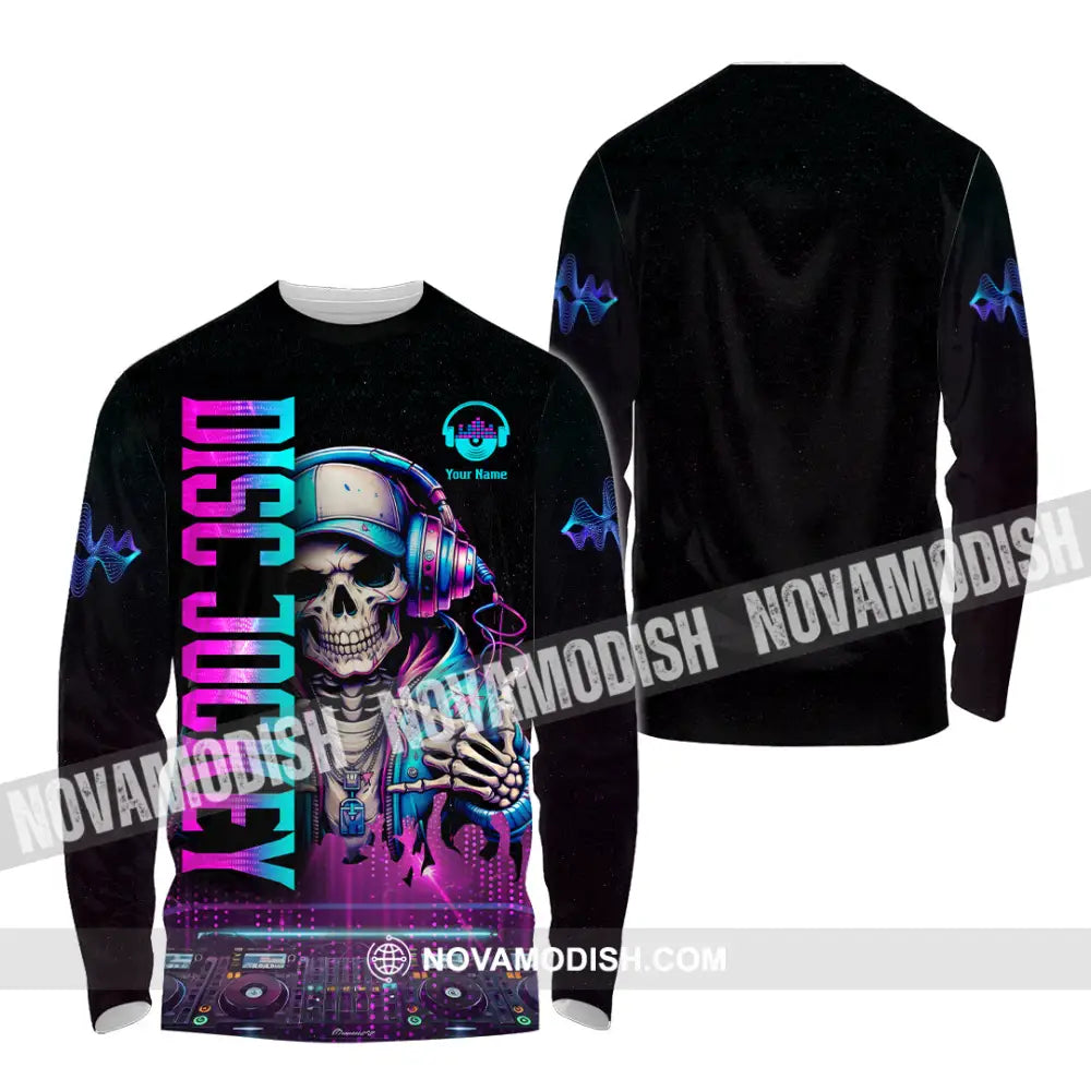 Unisex Shirt - Custom Disc Jockey 3D Shirt Long Sleeve Shirt / S T-shirt