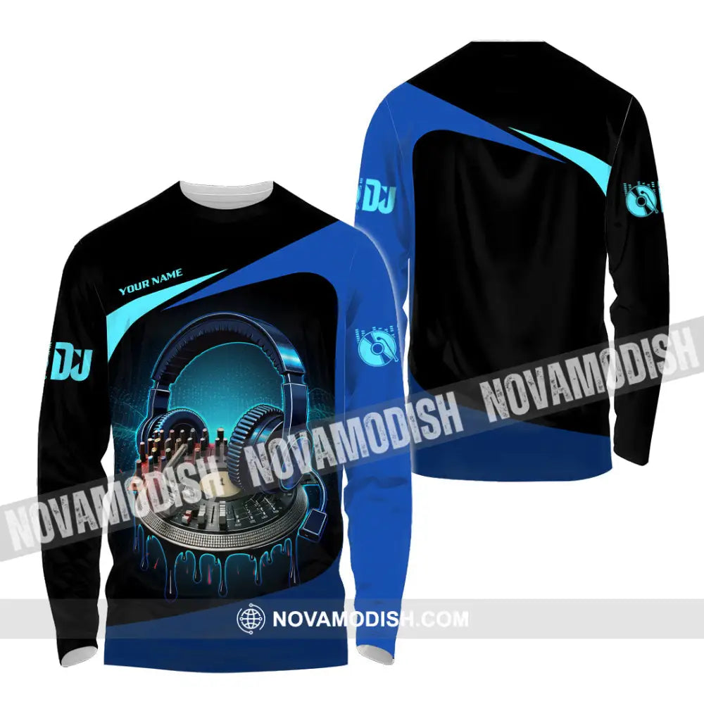 Unisex Shirt - Custom Disc Jockey 3D Shirt Long Sleeve Shirt / S T-shirt