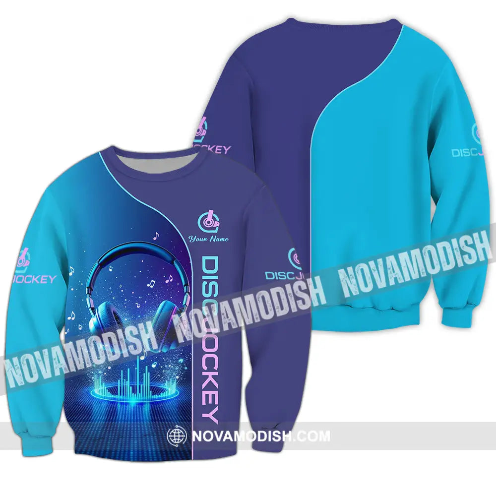 Unisex Shirt - Custom Disc Jockey 3D Shirt - Long Sleeve / S - T-shirt