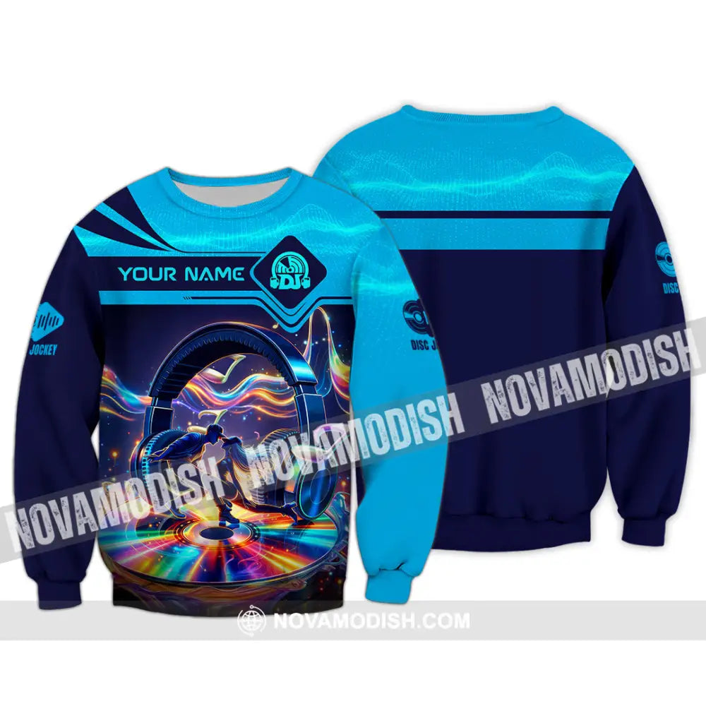 Unisex Shirt - Custom Disc Jockey 3D Shirt Long Sleeve / S T-shirt