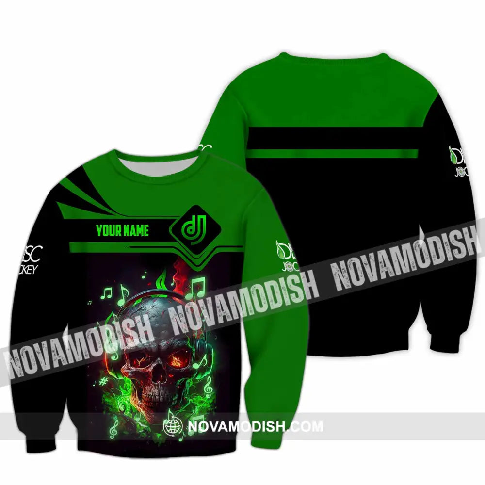 Unisex Shirt - Custom Disc Jockey 3D Shirt Long Sleeve / S T-shirt