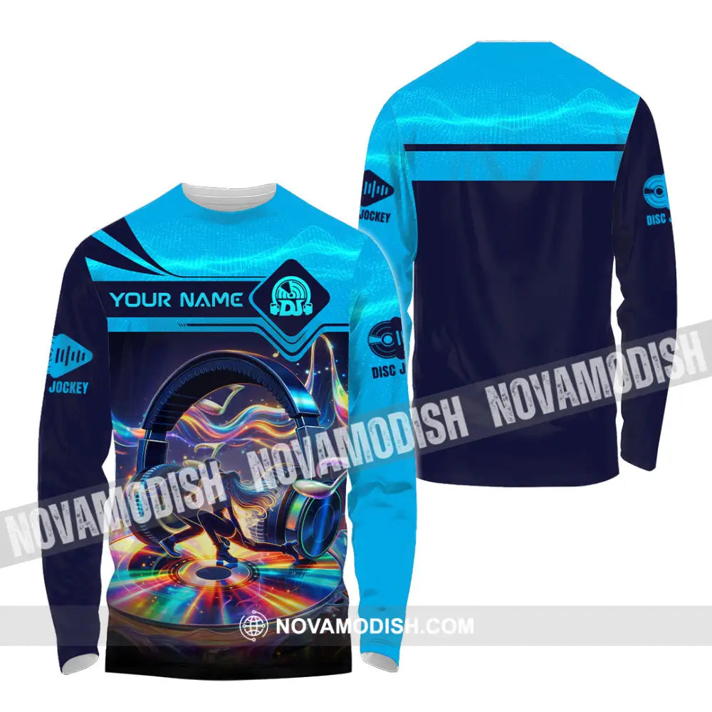 Unisex Shirt - Custom Disc Jockey 3D Shirt Long Sleeve Shirt / S T-shirt