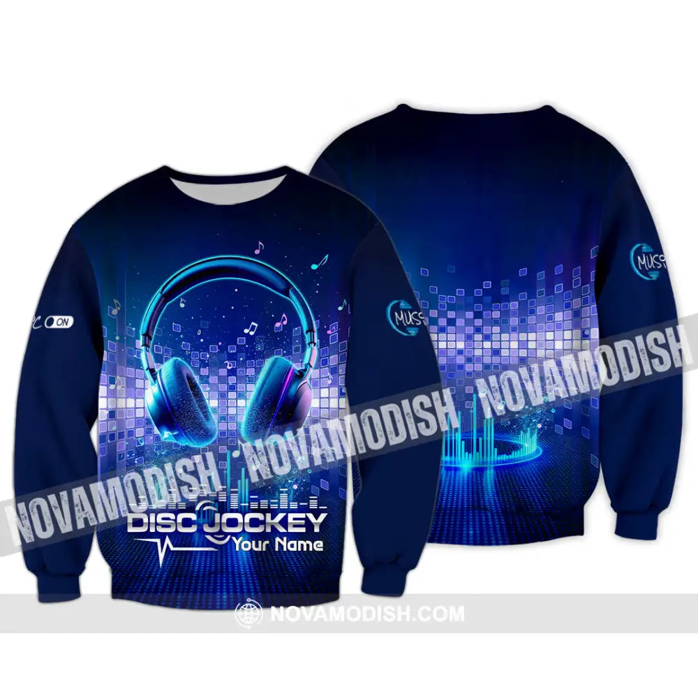 Unisex Shirt - Custom Disc Jockey 3D Shirt Long Sleeve / S T-shirt