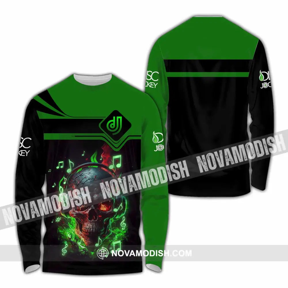 Unisex Shirt - Custom Disc Jockey 3D Shirt Long Sleeve Shirt / S T-shirt