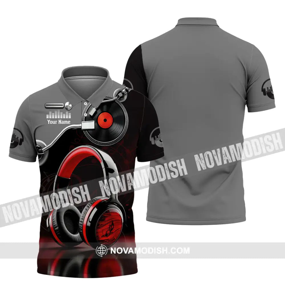 Unisex Shirt - Custom Disc Jockey 3D Shirt Polo Shirt / S T-shirt