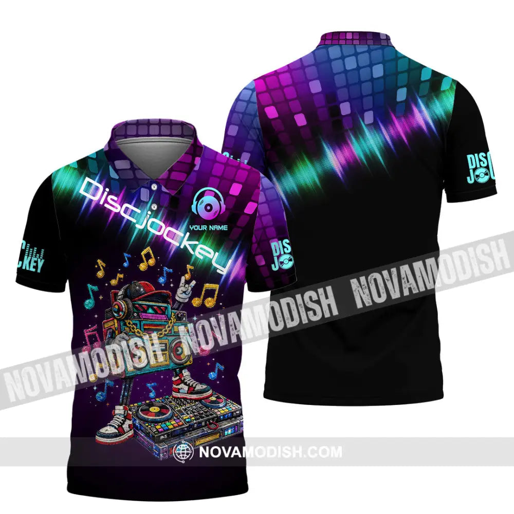 Unisex Shirt - Custom Disc Jockey 3D Shirt Polo Shirt / S T-shirt