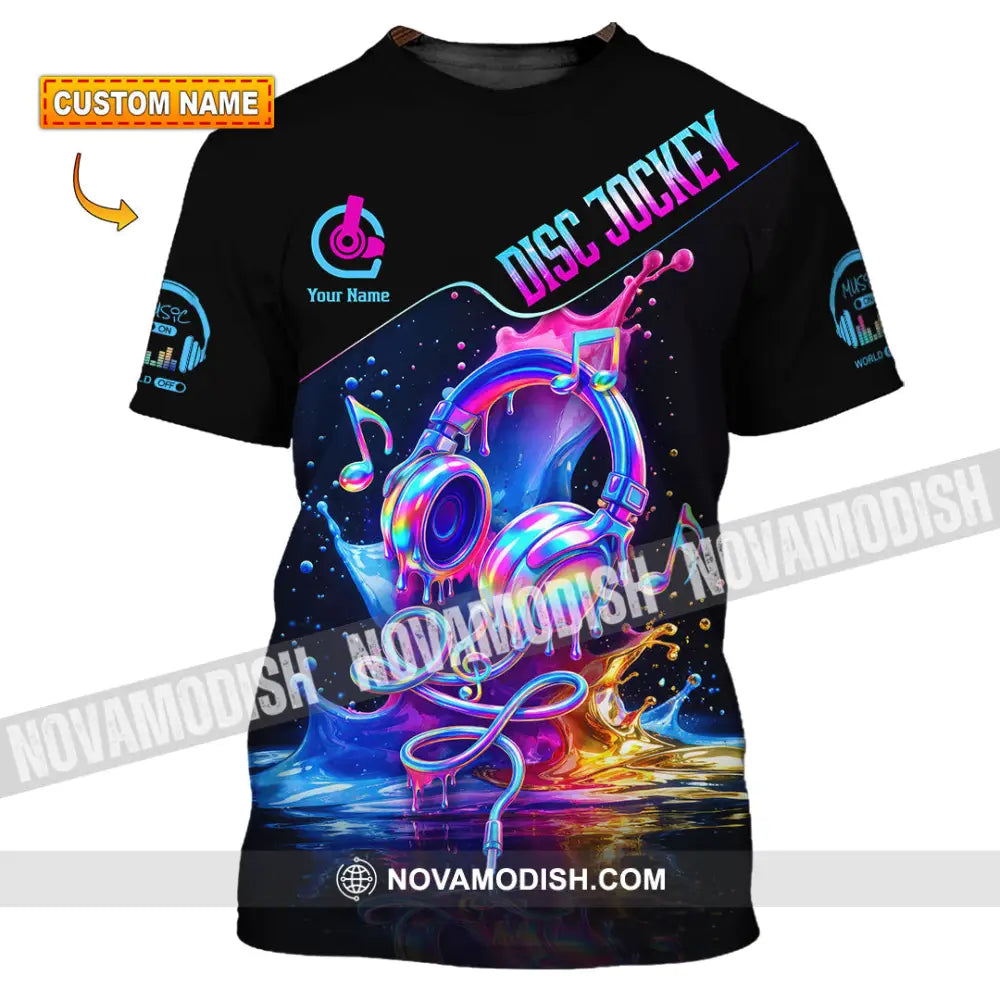 Unisex Shirt - Custom Disc Jockey 3D Shirt T-shirt
