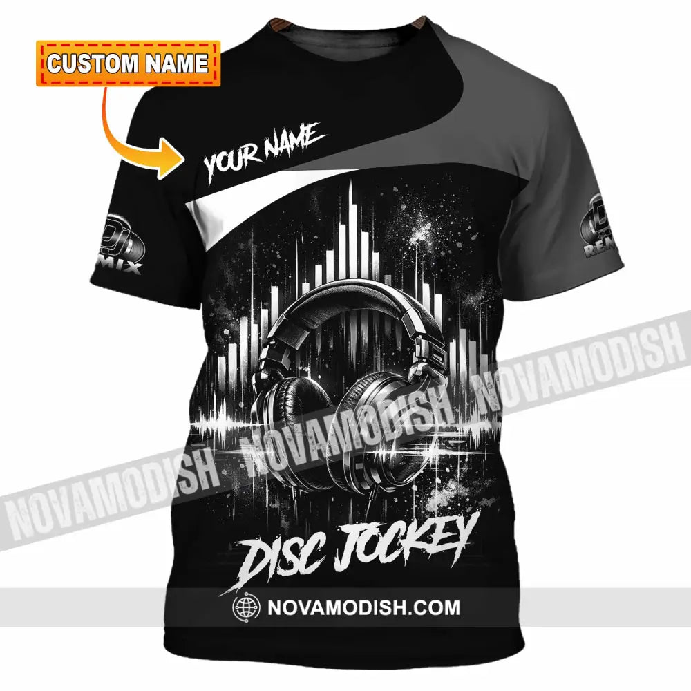Unisex Shirt - Custom Disc Jockey 3D Shirt - T-shirt