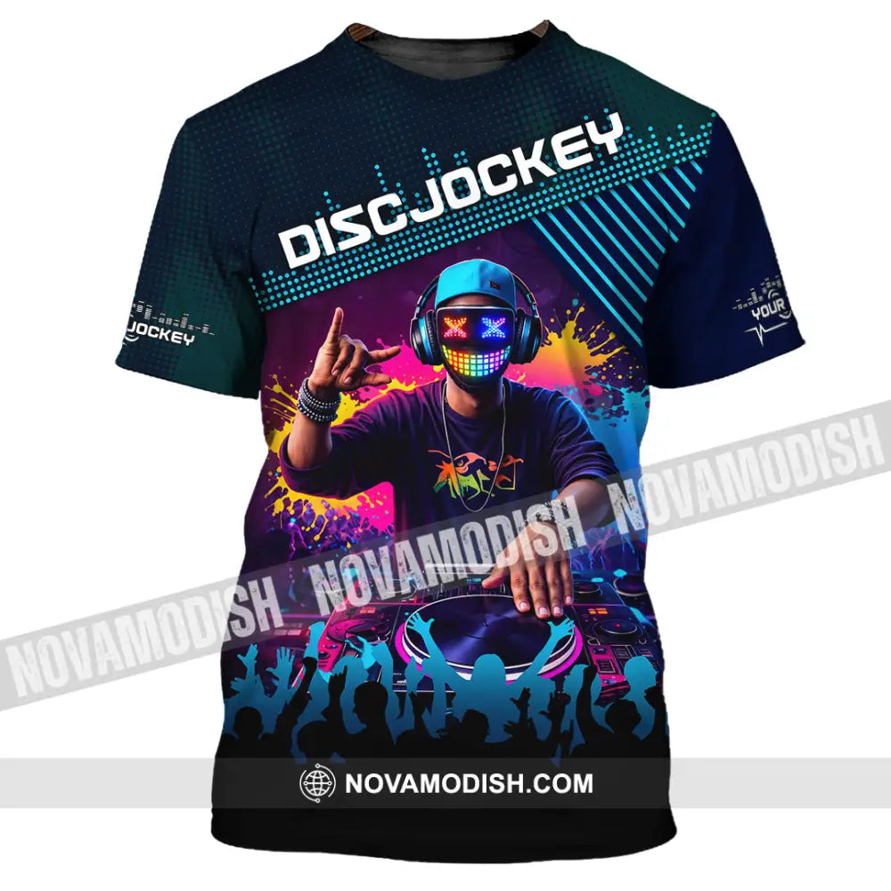 Unisex Shirt - Custom Disc Jockey 3D Shirt T-Shirt / S T-shirt